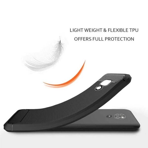 Motorola Moto G9 Play Iskunkestävä SlimCarbon -kotelo