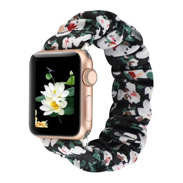 Apple Watch 42/44/45mm Elegant Elastisk Tyg Armband