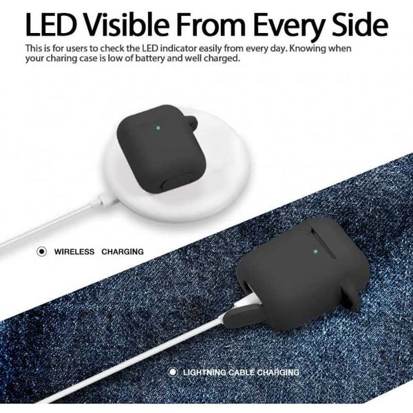 Airpods 1 & 2 -suojakotelo silikonista
