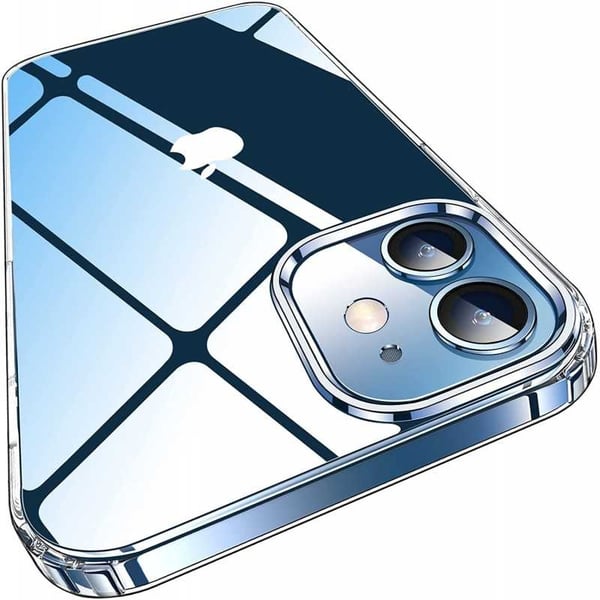 iPhone 12 Mini Stöttåligt Genomskinligt Skal Simple