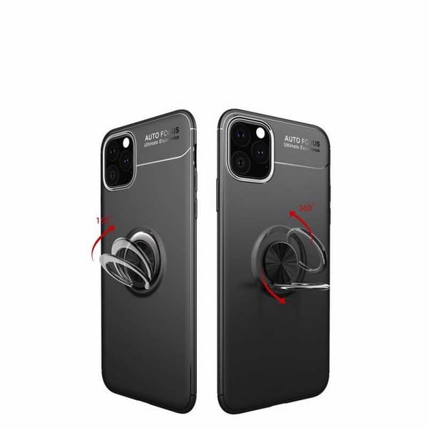 iPhone 12 Mini Käytännöllinen iskunkestävä kotelo sormustelineellä V3