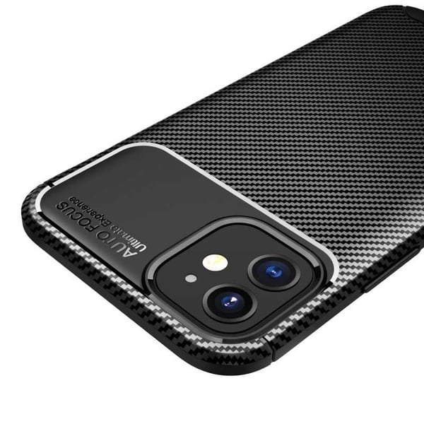 iPhone 12 Mini Iskunkestävä ohut suojus FullCarbon V4