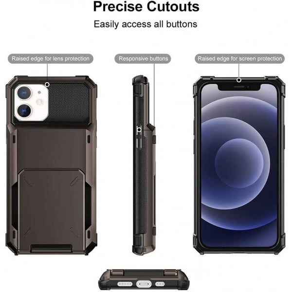 iPhone 12 Mini Iskunkestävä kotelo Void-korttipaikalla