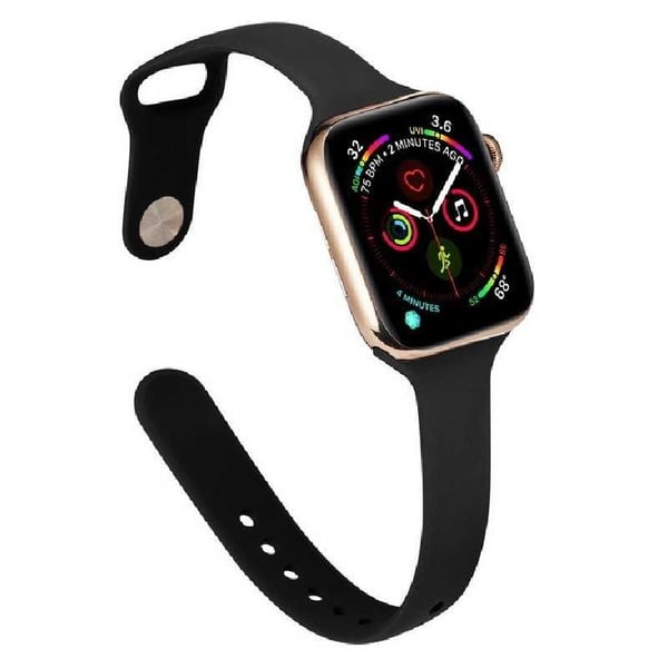 Apple Watch 38/40 / 41mm ohut, tyylikäs silikonirannekoru