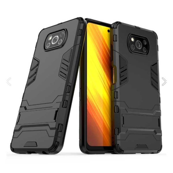Xiaomi Poco X3 NFC iskunkestävä kotelo jalustalla ThinArmor