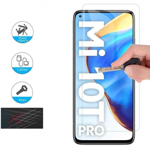 Xiaomi Mi 10T / 10T Pro Karkaistu lasi 0,26mm 2,5D 9H