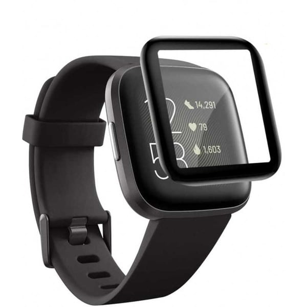 2-PACK Fitbit Versa 3 FullFrame 3D karkaistu lasi 0,2mm 9H