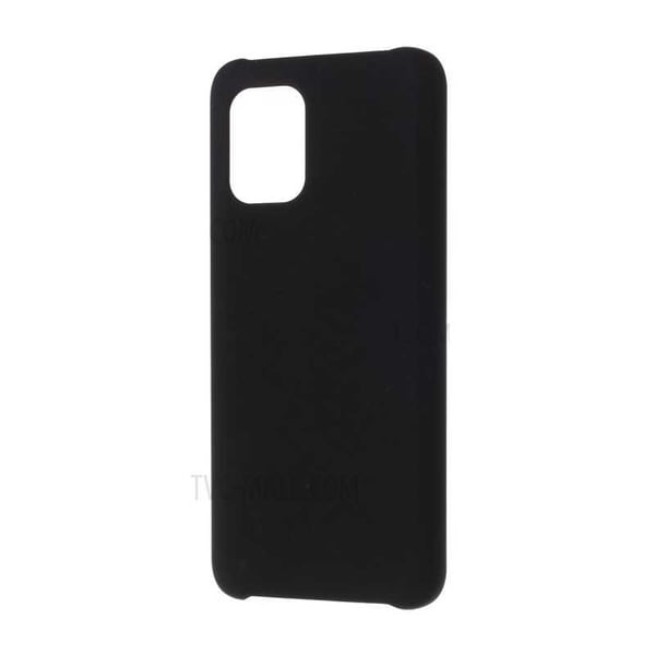 Xiaomi Mi 10T / 10T Pro Ultra-ohut kumipinnoitettu mattamusta Cover Basic V2