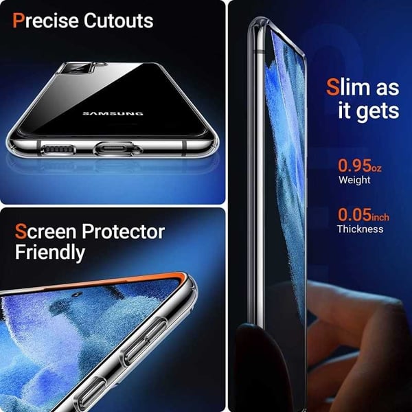 Samsung S21 Stötdämpande Silikon Skal Simple