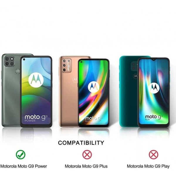 2-PACK Motorola Moto G9 Power FullFrame 0,26 mm 9H karkaistu lasi