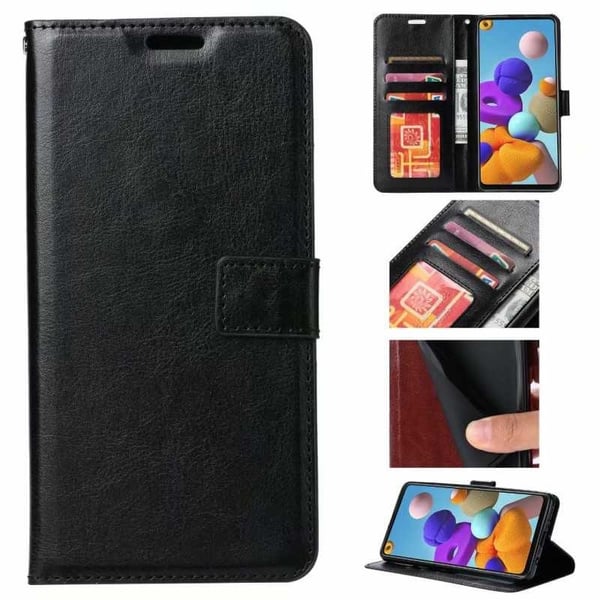 Samsung S21 Ultra Wallet Case PU-nahkainen 4-tasku