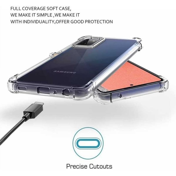 Samsung A72 5G iskuja vaimentava silikonikotelo Shockr