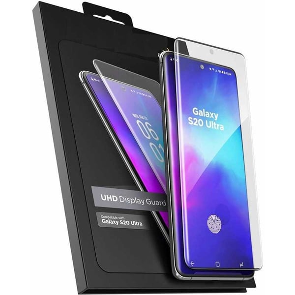 Samsung S20 Ultra FullGlue 0.26mm 3D 9H Härdat Glas