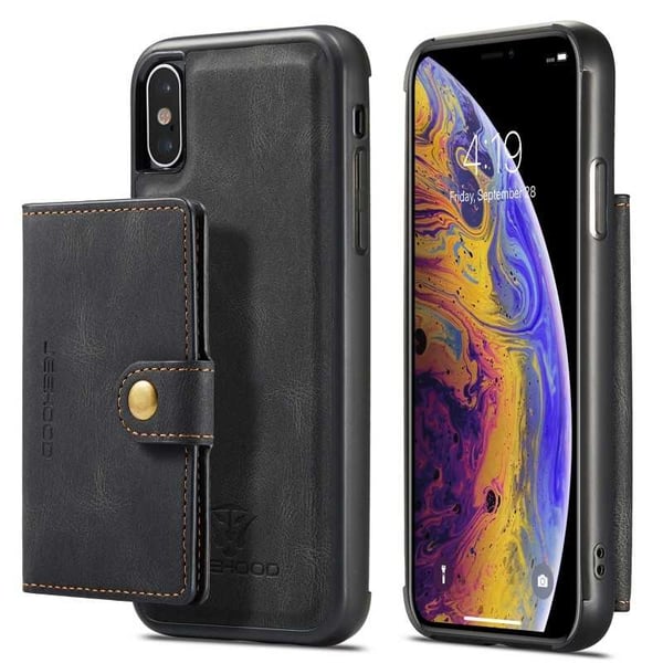 iPhone XS Max iskunkestävä kotelo magneettisella korttitelineellä JeeHood