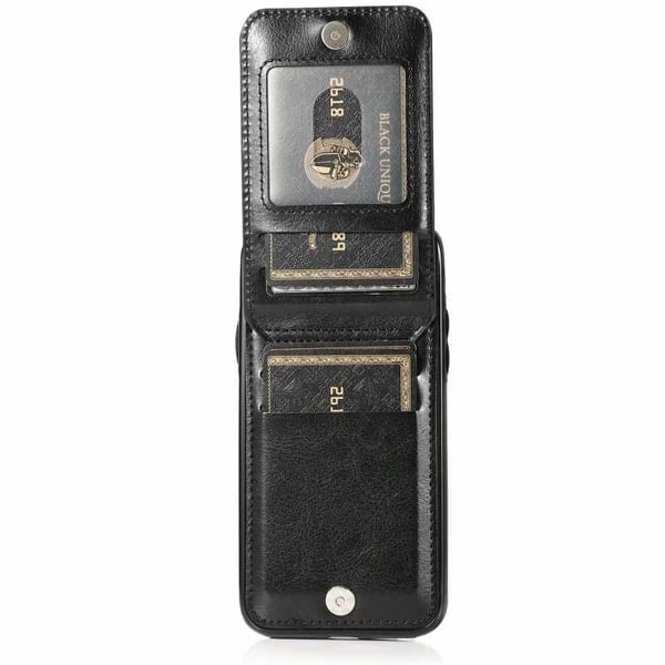 iPhone X / XS Mobiilikotelo Korttiteline 5-FACK Retro V3