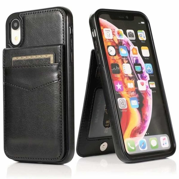 iPhone XR Mobile Cover Cover -korttipidike 5-FACK Retro V3
