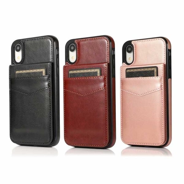iPhone XR Mobile Cover Cover -korttipidike 5-FACK Retro V3