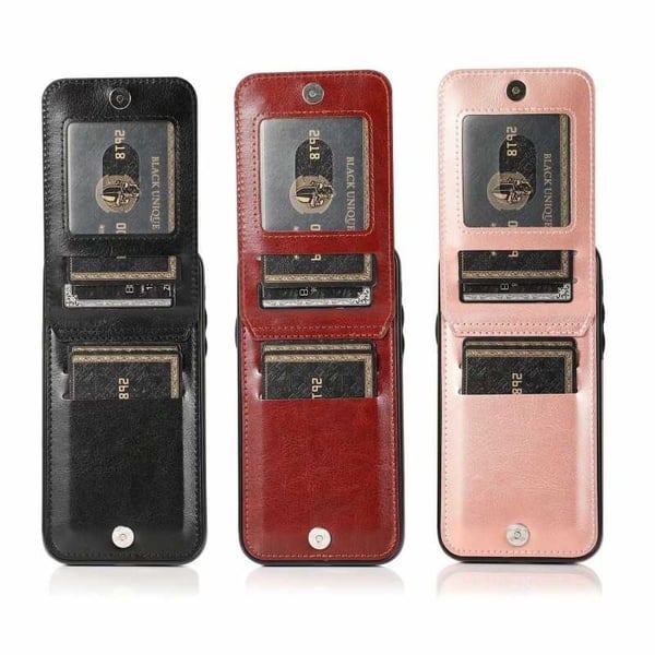iPhone XR Mobile Cover Cover -korttipidike 5-FACK Retro V3