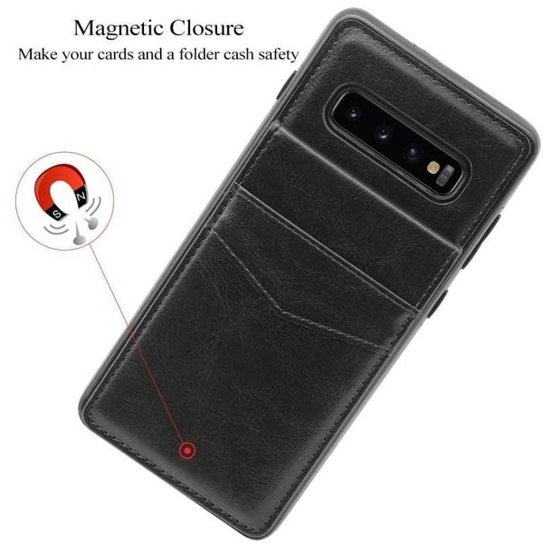 Samsung S10 Plus Mobile Cover -korttikotelo 4-FACK Retro V3