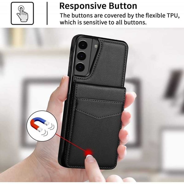 Samsung S21 Mobile Cover -korttikotelo 5-FACK Retro V3