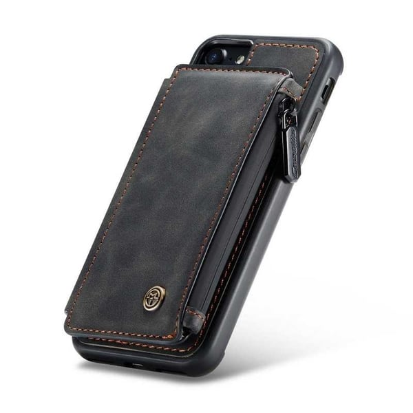 iPhone SE (2020 & 2022) kansikorttipidike ja vetoketju 4-POCKET CaseMe Flippr