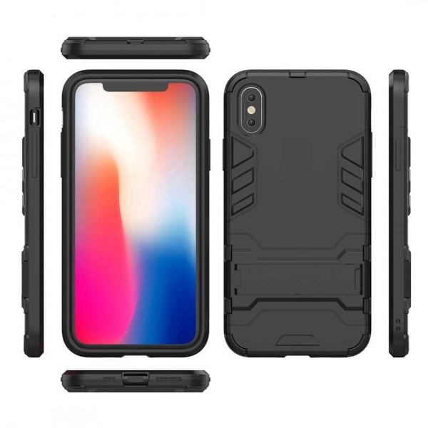 iPhone XS Iskunkestävä kotelo, jossa Kickstand ThinArmor