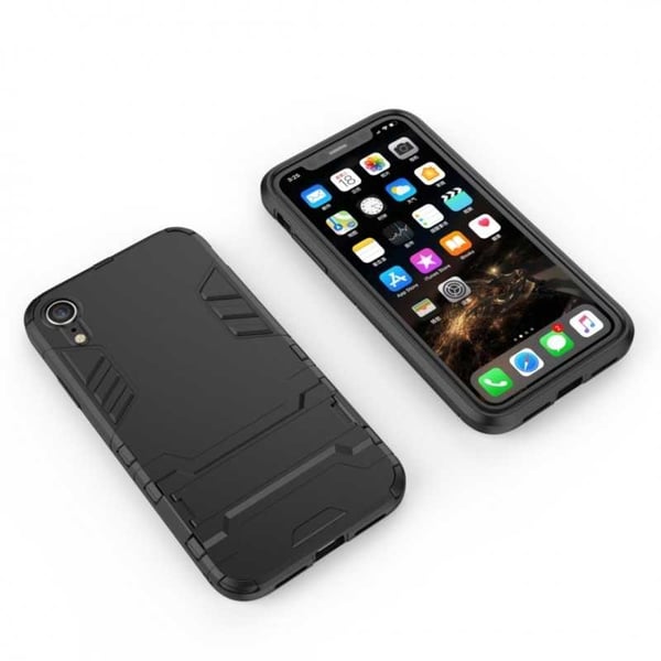 iPhone XR iskunkestävä kotelo jalustalla ThinArmor
