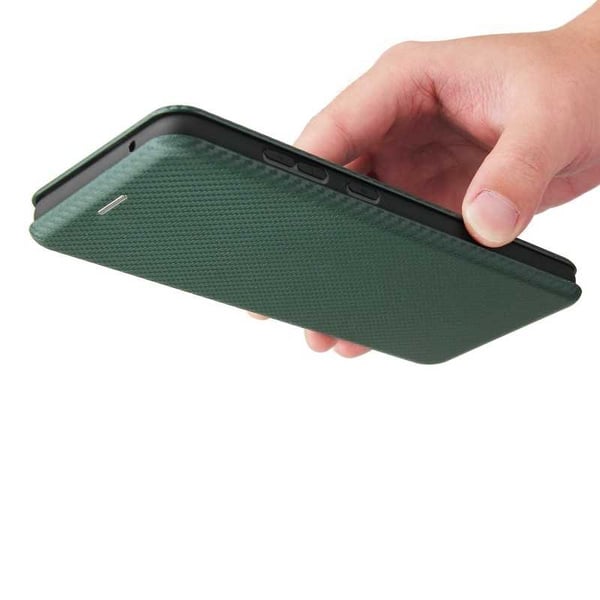 Samsung A72 5G Flip Case -korttipaikka CarbonDreams Green