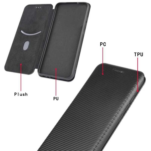 Huawei P30 Pro Flip Case -korttipaikka CarbonDreams