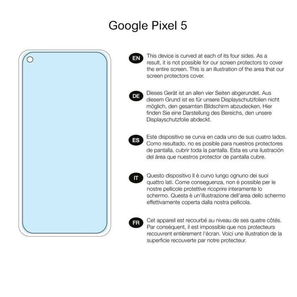 3-PACK Google Pixel 5 Premium Skärmskydd CrystalClear
