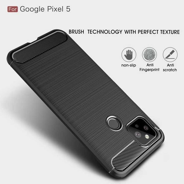 Google Pixel 5:n iskunkestävä ohut kansi FullCarbon V4