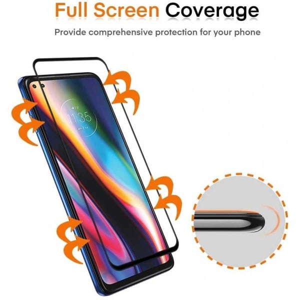 Motorola Moto G100 FullFrame 0,26 mm 2,5D 9H karkaistu lasi