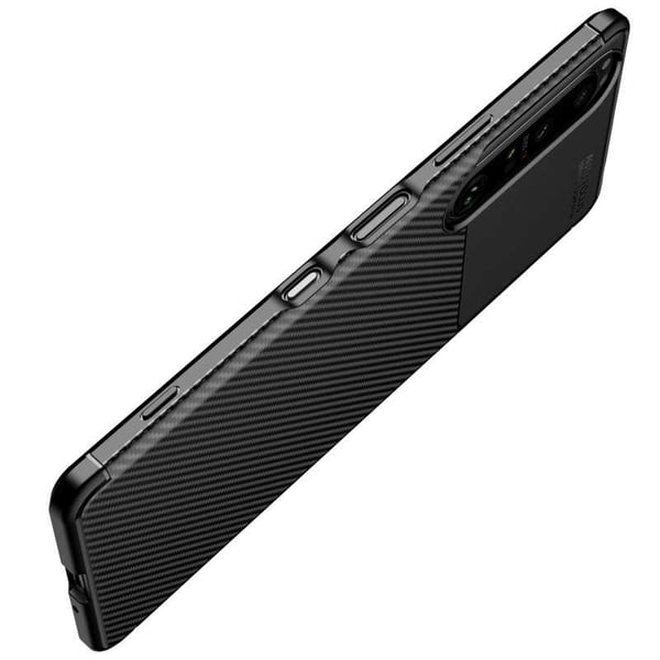 Xperia 1 III Iskunkestävä ohut kansi FullCarbon V4