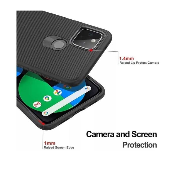 Google Pixel 5 Stöttåligt Skal FullCarbon V3
