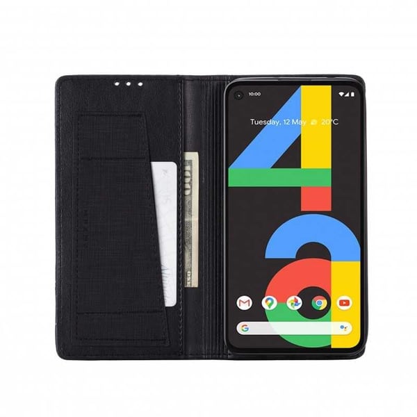 Google Pixel 4a 5G elegantti PU-nahkakotelo RFID-estolla