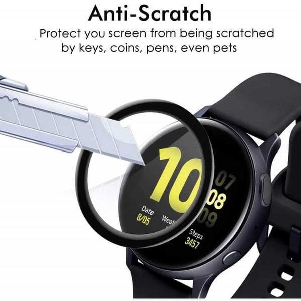 2-PACK AmazFit Bip U Pro FullFrame 3D karkaistu lasi 0,26mm 9H