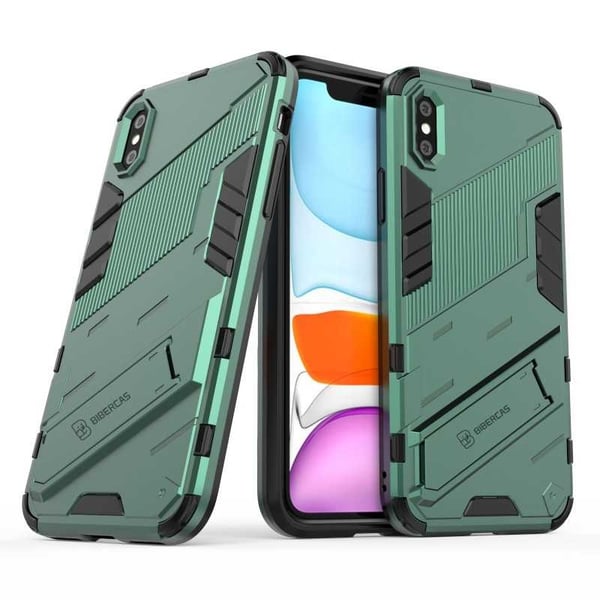 iPhone X / XS Iskunkestävä kotelo jalustalla ThinArmor V2