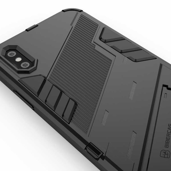 iPhone X / XS Iskunkestävä kotelo jalustalla ThinArmor V2