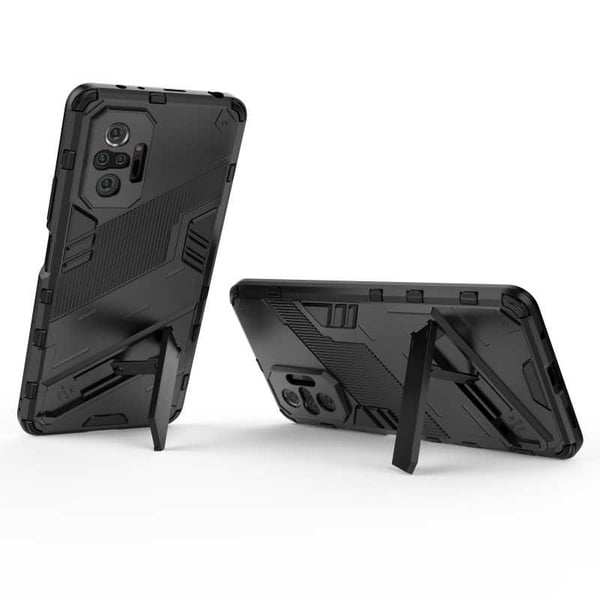 Xiaomi Redmi Note 10 Pro 4G iskunkestävä kotelo jalustalla ThinArmor V2