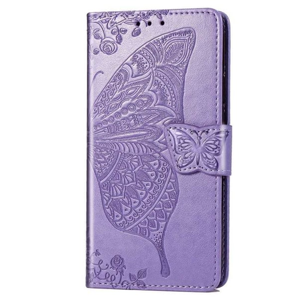 iPhone X / XS -lompakkokotelo PU-nahkainen 4-POCKET Motif Butterfly