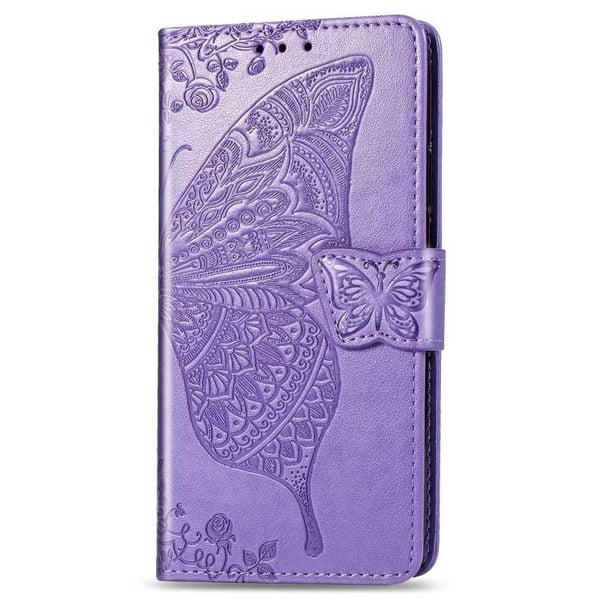 iPhone XS Max -lompakkokotelo, PU-nahkainen 4-POCKET Motif Butterfly