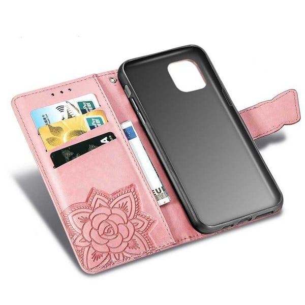iPhone 11 Plånboksfodral PU-Läder 4-FACK Motiv Fjäril