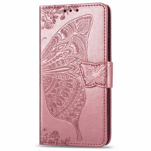 Samsung S20 FE Plånboksfodral PU-Läder 4-FACK Motiv Fjäril