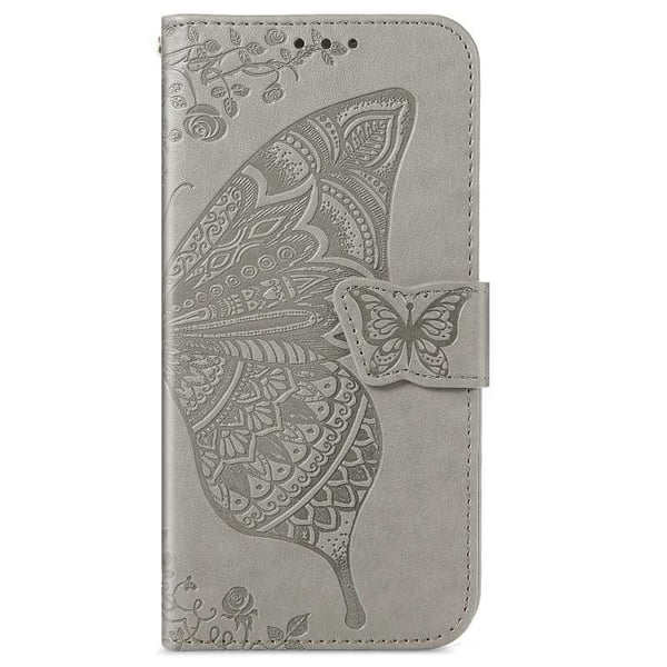 Samsung S21 lompakkokotelo PU-nahkainen 4-TASKUN Motif Butterfly