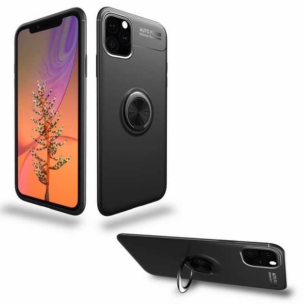 iPhone 13 Praktisk Stöttåligt Skal med Ringhållare V3