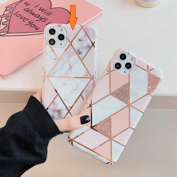 iPhone 13 Pro tyylikäs Marble Shell Premium
