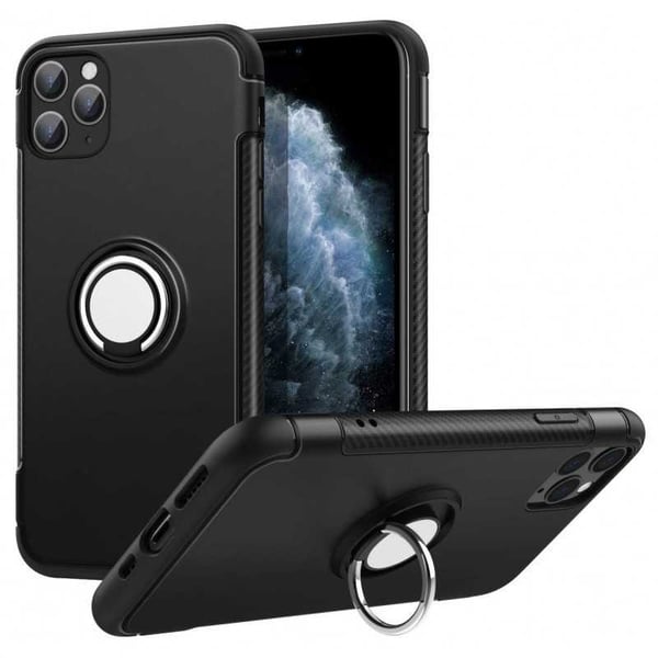 Käytännöllinen iskunkestävä iPhone 13 Pro Max -kuori sormustelineellä V2