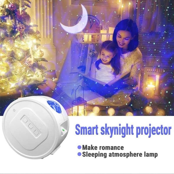 Stjärnprojektor Rymdlampa i LED & Bluetooth Högtalare V2