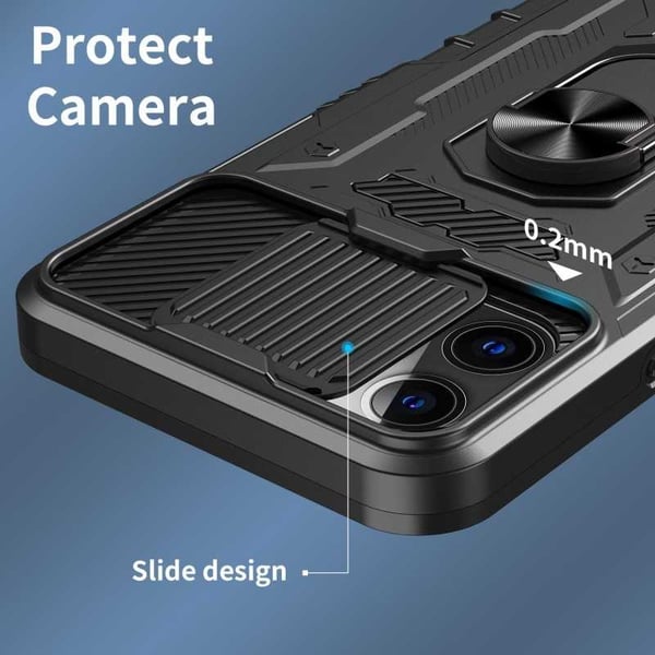 iPhone 12 Pro Max Kattava Premium 3D -suojus ThreeSixty CamShield