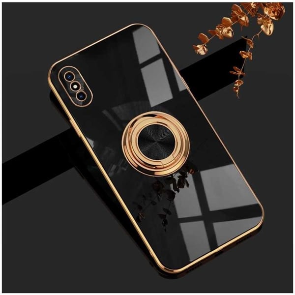 iPhone X / XS tyylikäs ja iskunkestävä kotelo Flawless sormustelineellä